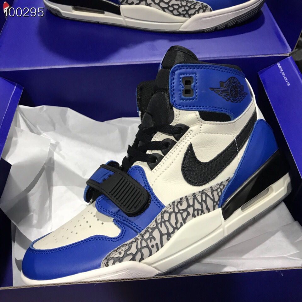 Air Jordan Legacy 312 NRG Blue White Cement Black Shoes